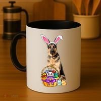 Dog Easter Bunny Cute Coffee Mug thumb 4