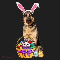 Dog Easter Bunny Cute Tumbler thumb 3