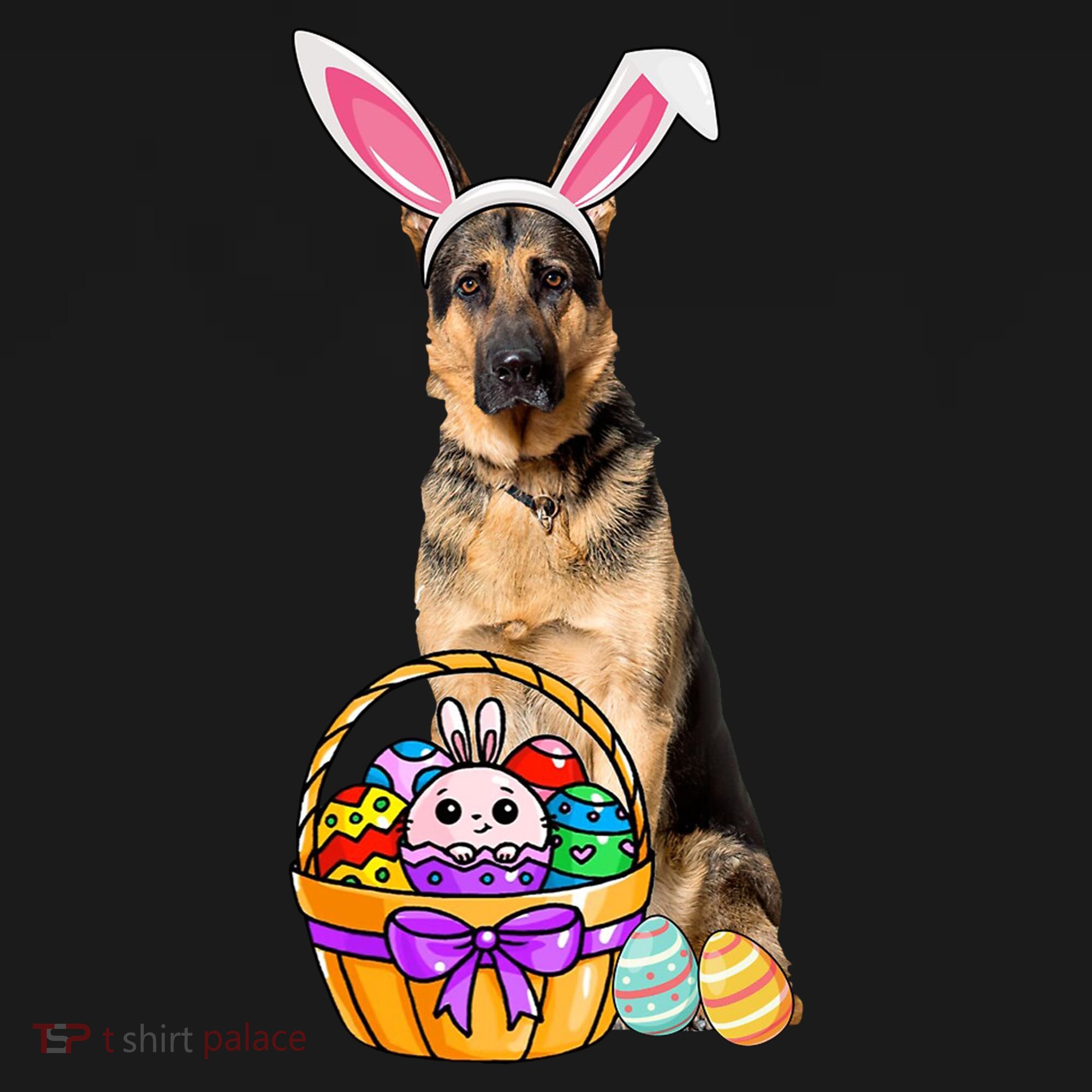 Dog Easter Bunny Cute Ornament