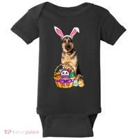 Dog Easter Bunny Cute Baby Bodysuit thumb 0