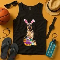 Dog Easter Bunny Cute Tank Top thumb 4