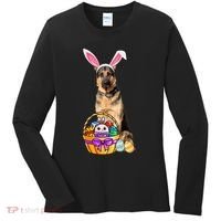 Dog Easter Bunny Cute Women's Long Sleeve Shirt thumb 0