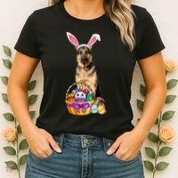 Dog Easter Bunny Cute Women's T-Shirt thumb 2