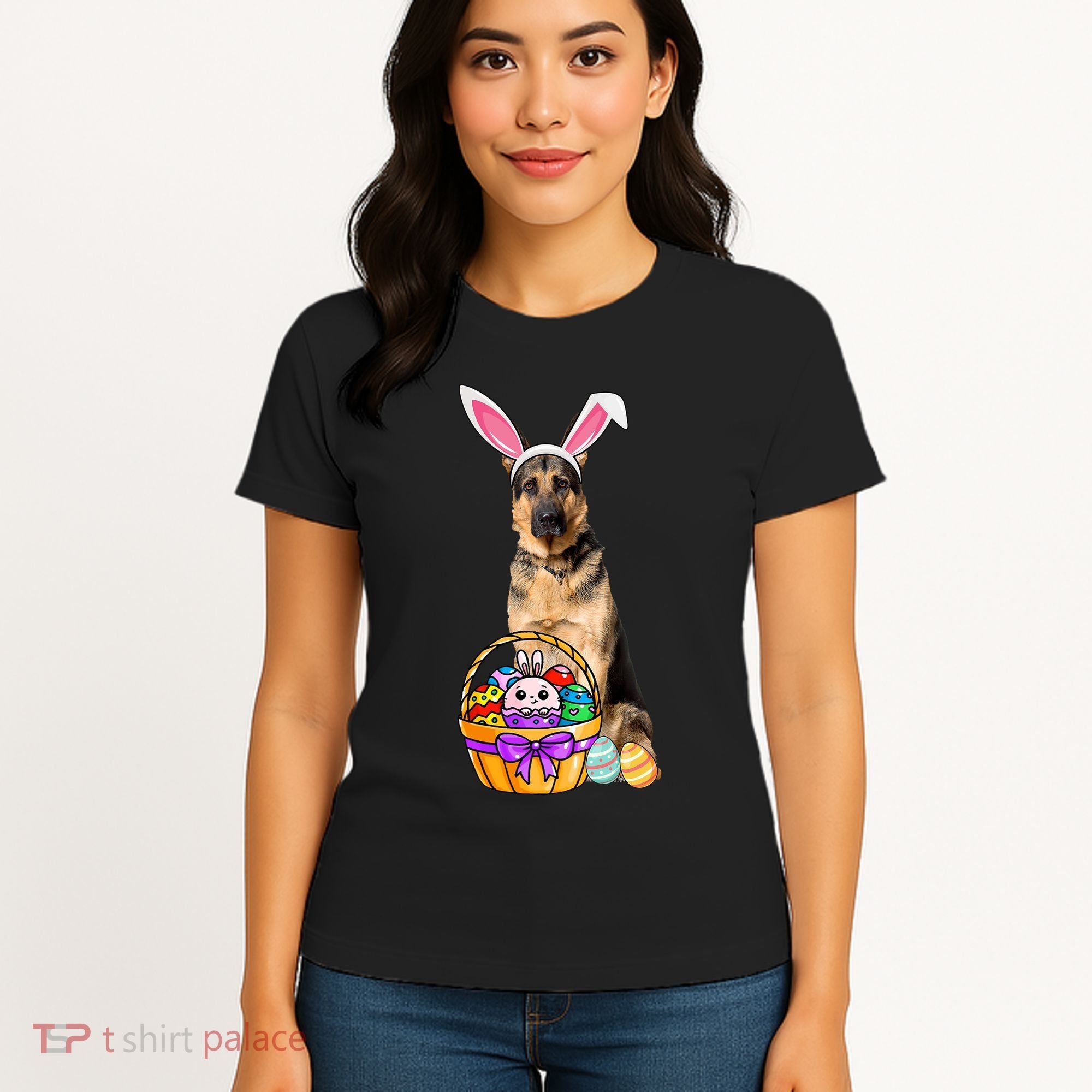 Dog Easter Bunny Cute Women's T-Shirt