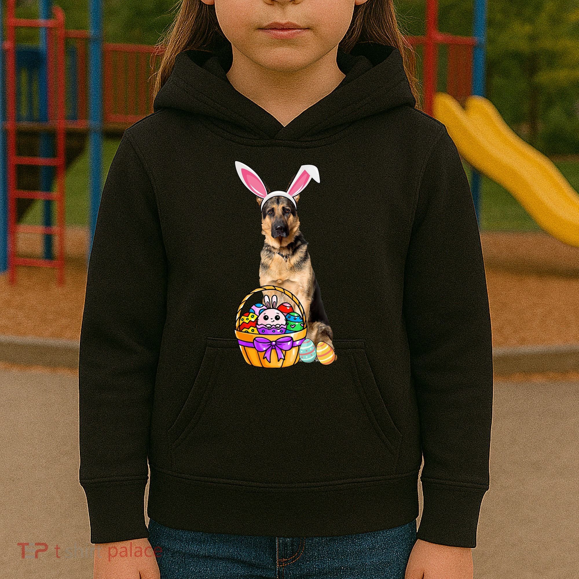 Dog Easter Bunny Cute Kids Hoodie