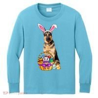 Dog Easter Bunny Cute Kids Long Sleeve Shirt thumb 0
