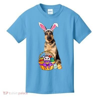 Dog Easter Bunny Cute Kids T-Shirt