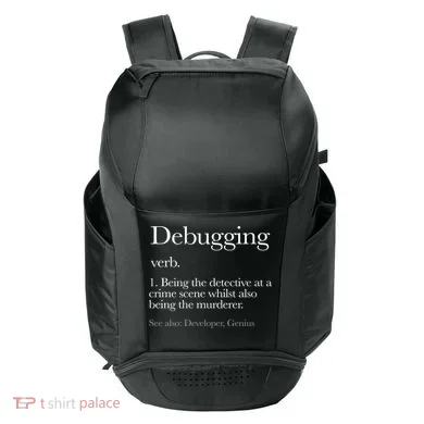 Debugging Definition Funny Coding Programming Sport-Tek Club Rec Backpack
