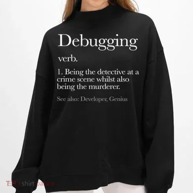 Debugging Definition Funny Coding Programming Boxercraft Ladies Fleece Mock Neck