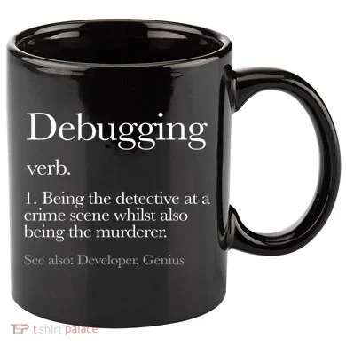 Debugging Definition Funny Coding Programming 11oz C Handle Ceramic Mug