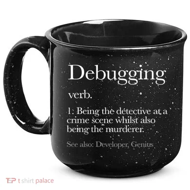 Debugging Definition Funny Coding Programming 15oz Campfire Ceramic Mug