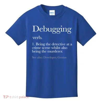 Debugging Definition Funny Coding Programming Kids T-Shirt