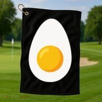Deviled Egg Costume Funny Halloween Egg Costume Golf Towel thumb 1