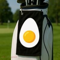 Deviled Egg Costume Funny Halloween Egg Costume Golf Towel thumb 2