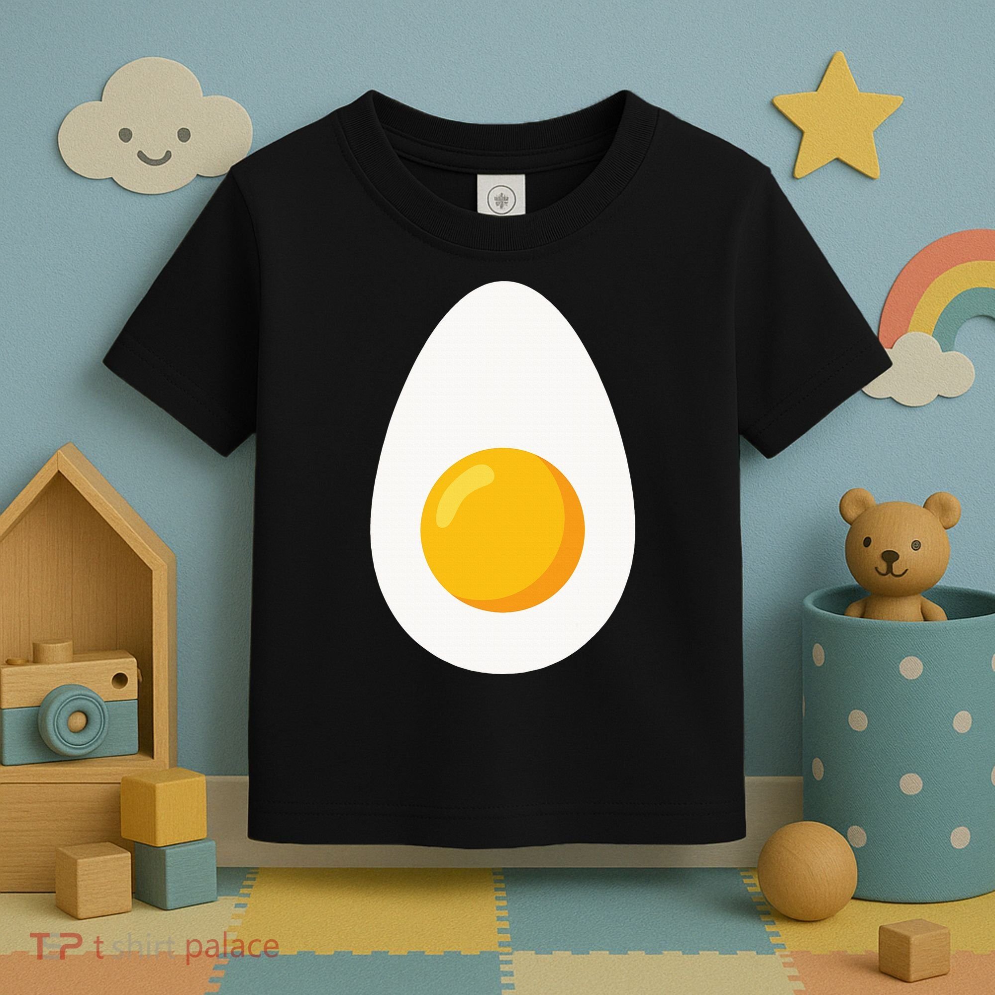 Deviled Egg Costume Funny Halloween Egg Costume Toddler T-Shirt