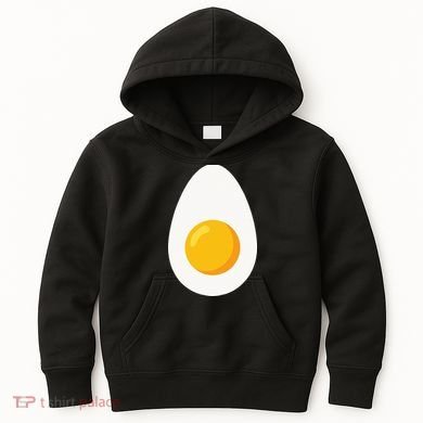 Deviled Egg Costume Funny Halloween Egg Costume Kids Hoodie