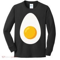Deviled Egg Costume Funny Halloween Egg Costume Kids Long Sleeve Shirt thumb 0