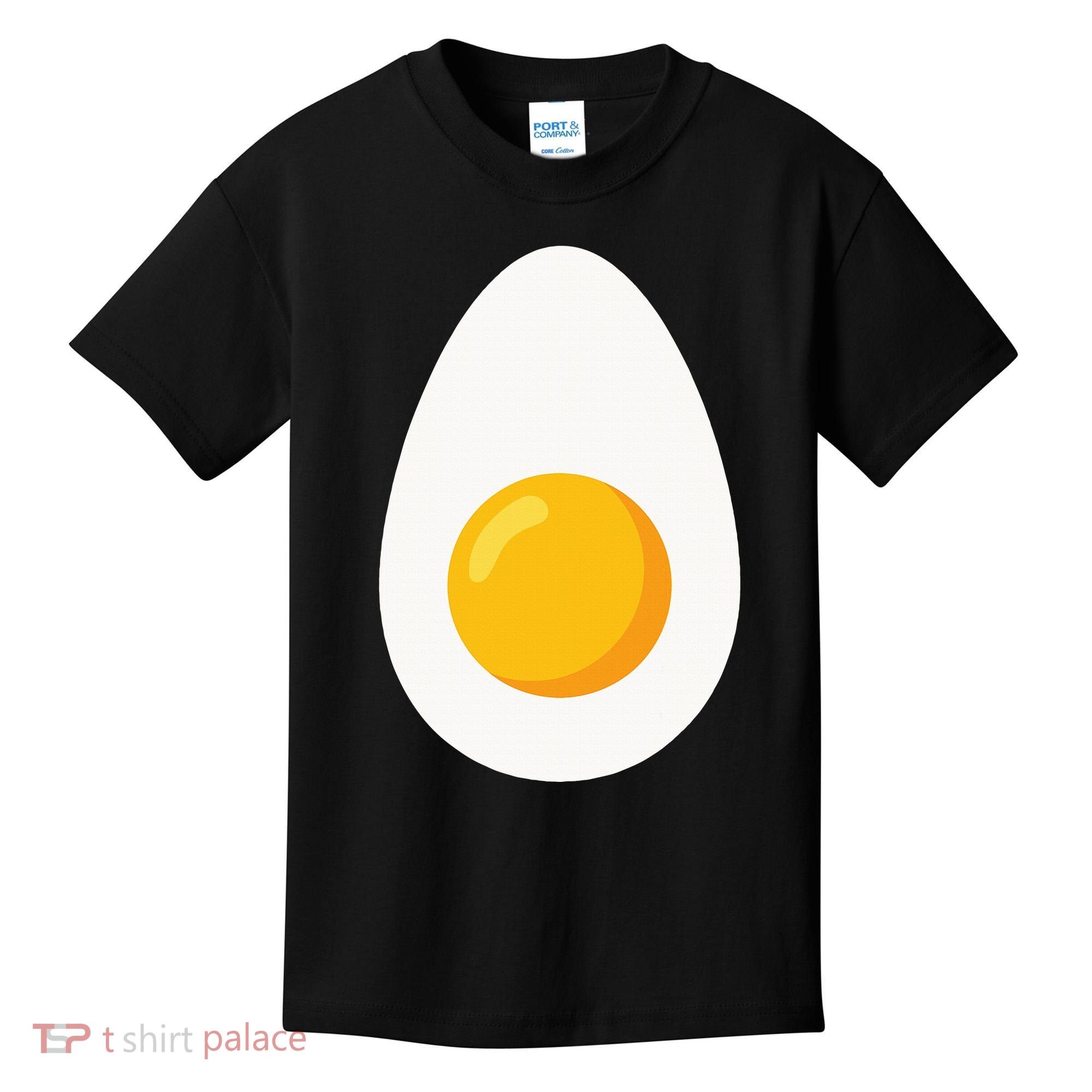 Deviled Egg Costume Funny Halloween Egg Costume Kids T-Shirt
