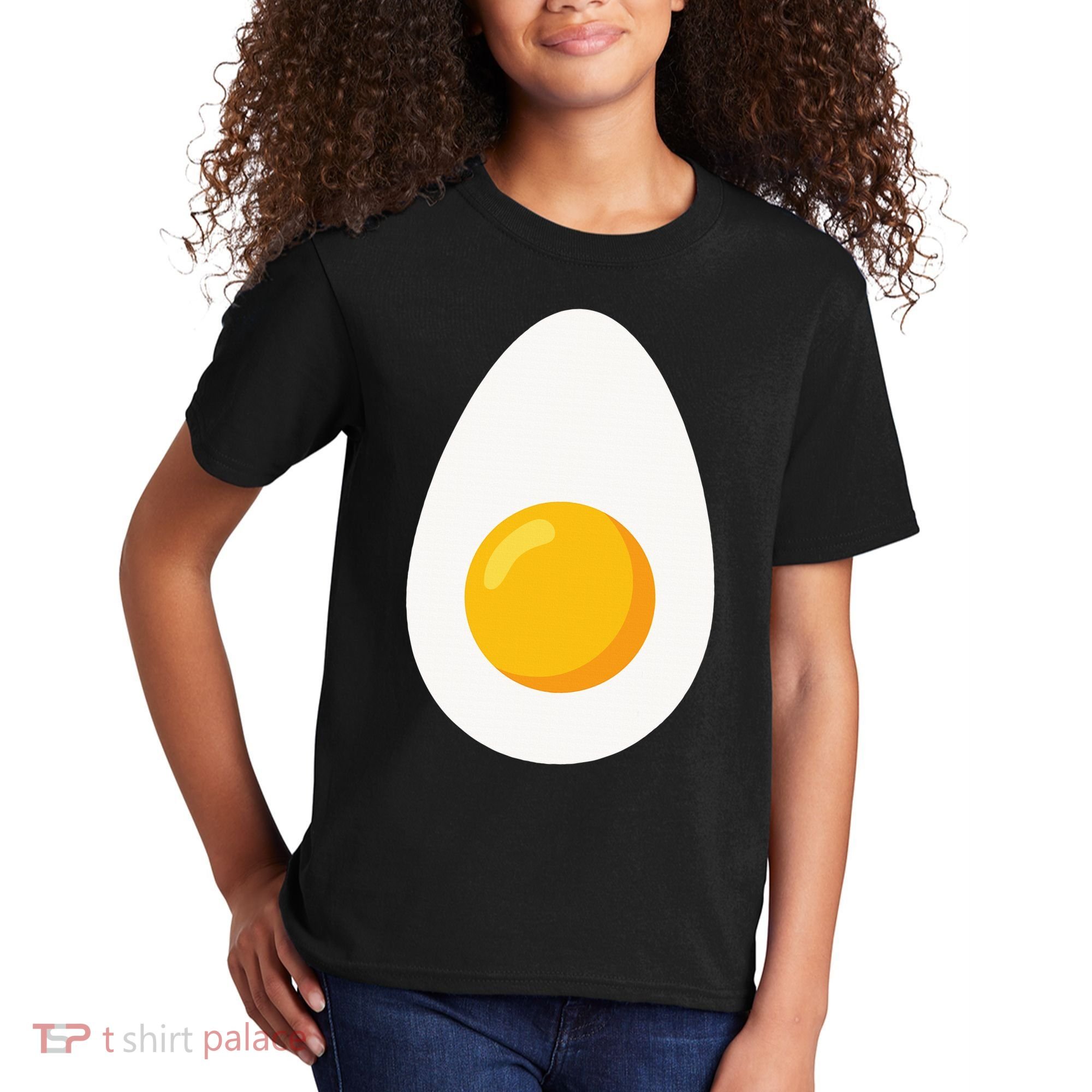 Deviled Egg Costume Funny Halloween Egg Costume Kids T-Shirt