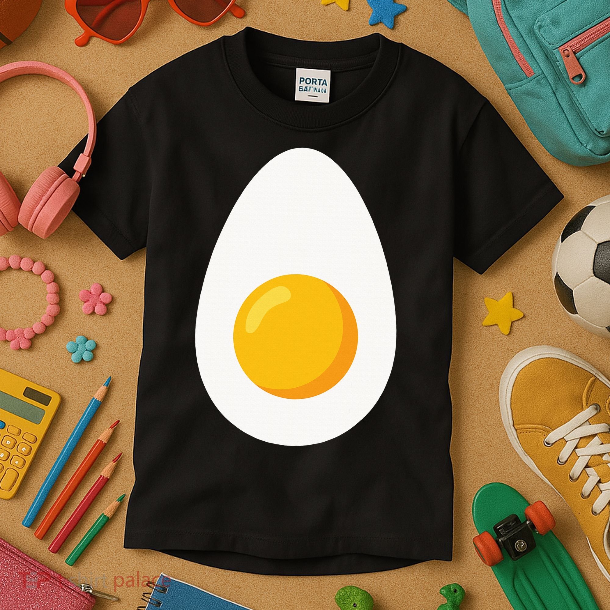 Deviled Egg Costume Funny Halloween Egg Costume Kids T-Shirt