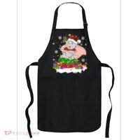 Dumbo Elephant Christmas Light Cute Dumbo Flying Elephant Christmas Apron thumb 0