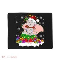 Dumbo Elephant Christmas Light Cute Dumbo Flying Elephant Christmas Mousepad thumb 0