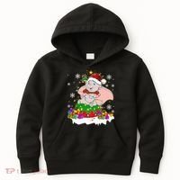Dumbo Elephant Christmas Light Cute Dumbo Flying Elephant Christmas Kids Hoodie thumb 0