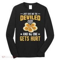 Deviled Eggs Container With Lid Holder Food Deviled Eggs Long Sleeve Shirt thumb 0