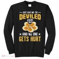Deviled Eggs Container With Lid Holder Food Deviled Eggs Sweatshirt thumb 0