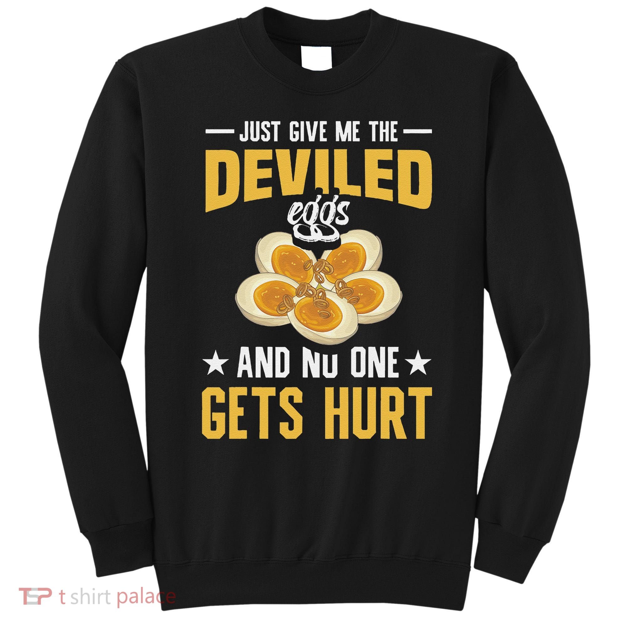 Deviled Eggs Container With Lid Holder Food Deviled Eggs Sweatshirt