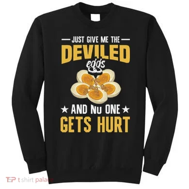 Deviled Eggs Container With Lid Holder Food Deviled Eggs Sweatshirt