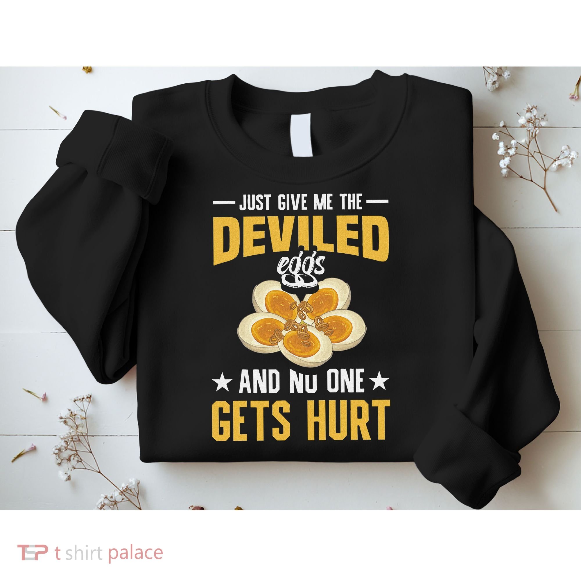 Deviled Eggs Container With Lid Holder Food Deviled Eggs Sweatshirt
