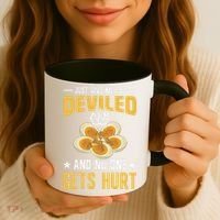 Deviled Eggs Container With Lid Holder Food Deviled Eggs Coffee Mug thumb 3