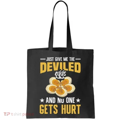 Deviled Eggs Container With Lid Holder Food Deviled Eggs Tote Bag