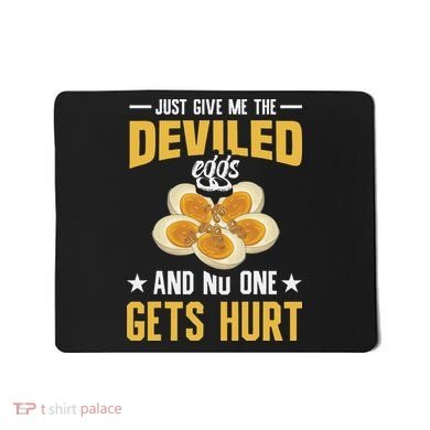 Deviled Eggs Container With Lid Holder Food Deviled Eggs Mousepad