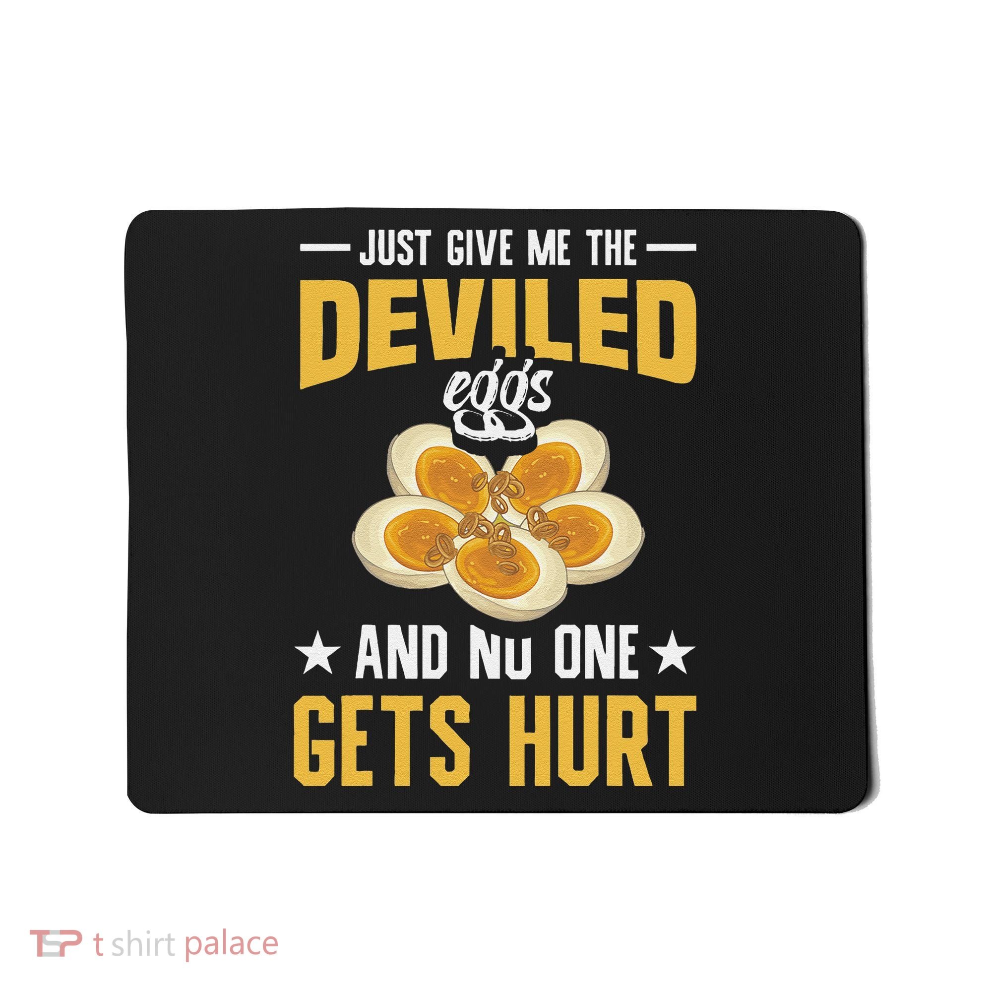 Deviled Eggs Container With Lid Holder Food Deviled Eggs Mousepad