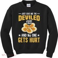 Deviled Eggs Container With Lid Holder Food Deviled Eggs Kids Sweatshirt thumb 0