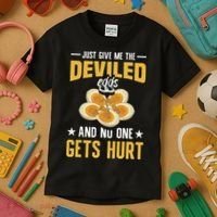 Deviled Eggs Container With Lid Holder Food Deviled Eggs Kids T-Shirt thumb 3