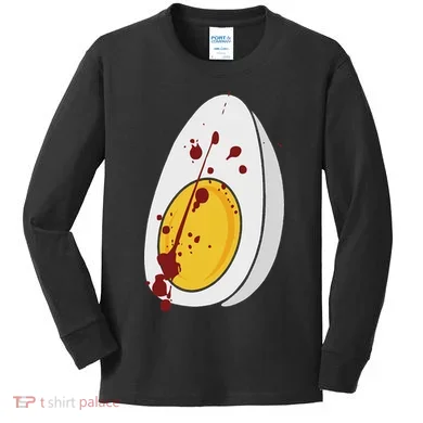 Deviled Egg Costume Halloween Item Kids Long Sleeve Shirt
