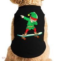 Dabbing Elf Claus Christmas Tree Lights Boys Dab Xmas Doggie Tank thumb 0