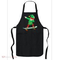 Dabbing Elf Claus Christmas Tree Lights Boys Dab Xmas Apron thumb 0