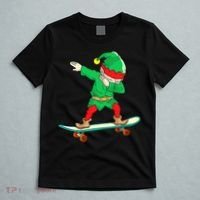 Dabbing Elf Claus Christmas Tree Lights Boys Dab Xmas T-Shirt thumb 5