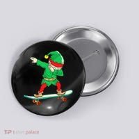 Dabbing Elf Claus Christmas Tree Lights Boys Dab Xmas Button thumb 0