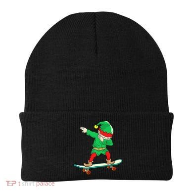 Dabbing Elf Claus Christmas Tree Lights Boys Dab Xmas Beanie