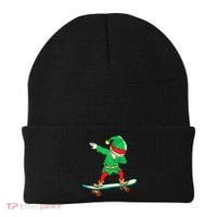 Dabbing Elf Claus Christmas Tree Lights Boys Dab Xmas Beanie thumb 0