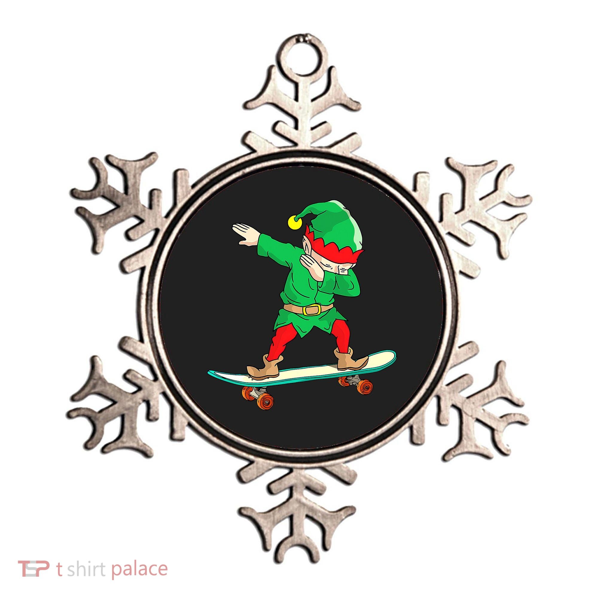 Dabbing Elf Claus Christmas Tree Lights Boys Dab Xmas Ornament
