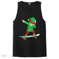 Dabbing Elf Claus Christmas Tree Lights Boys Dab Xmas PosiCharge Competitor Tank thumb 0