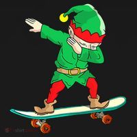 Dabbing Elf Claus Christmas Tree Lights Boys Dab Xmas Toddler Hoodie thumb 2