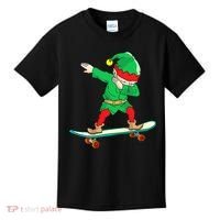 Dabbing Elf Claus Christmas Tree Lights Boys Dab Xmas Kids T-Shirt thumb 0