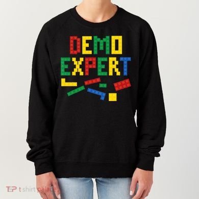 Demo Expert Cool Building Blocks Toy Brick Builder Women's Sweatshirt